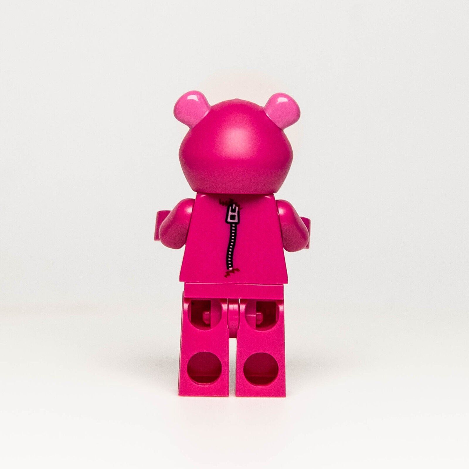 Lego Store 2022 BAM Minifigure - Magenta Pink Heart Love Bear Costume Guy (hol - StudBee